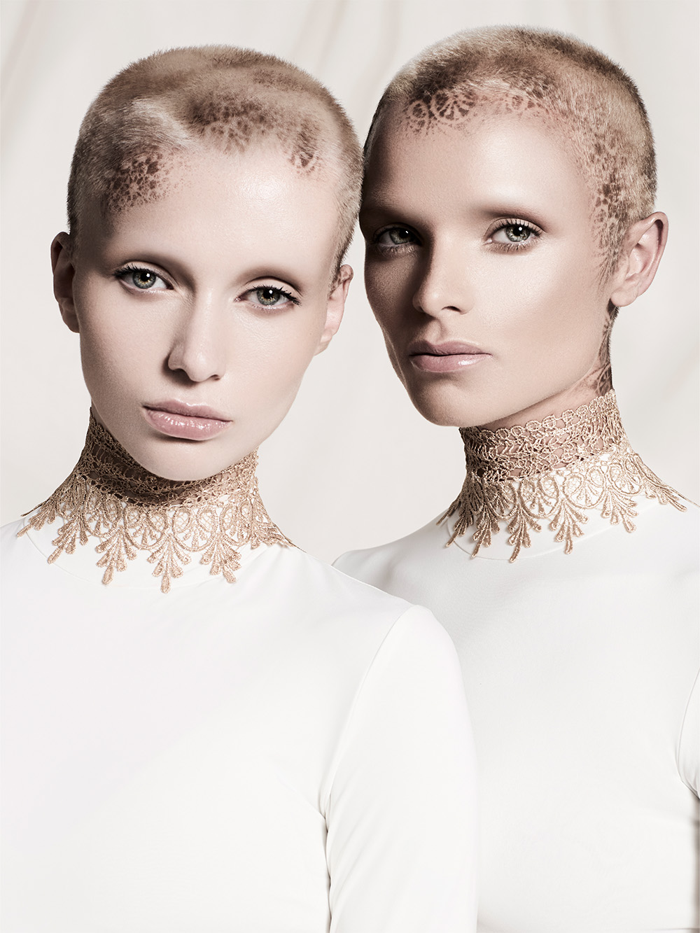 Gary Hooker & Michael Young- BHA British Hairdresser of the Year 2025 - Buzz Cut, Platinum Blonde Hair 